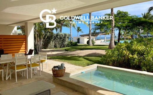 Beach Views Ground Floor 2-Bedroom Cap Cana Condo