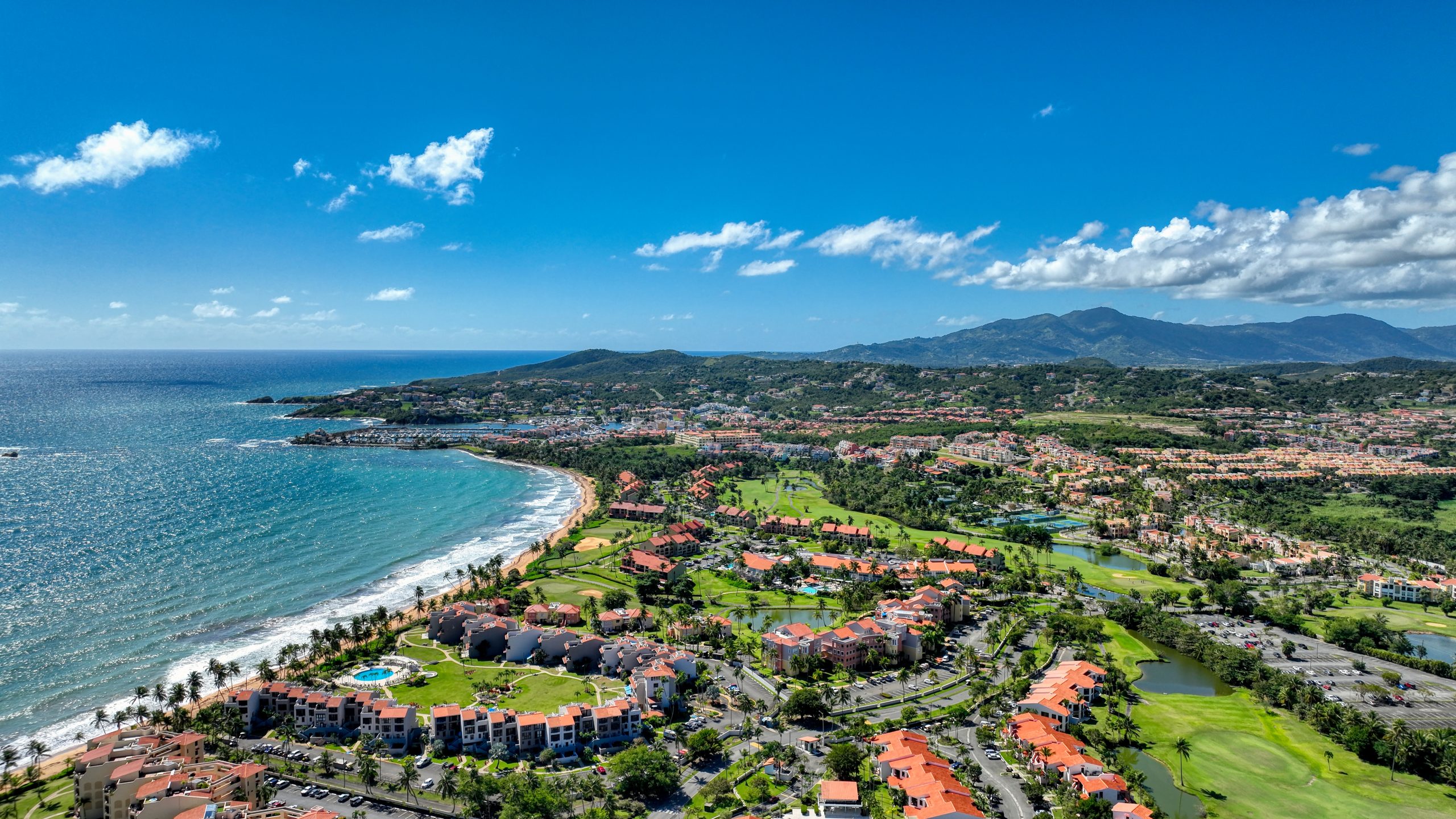 Coastal resort community, Palmas del Mar, Puerto Rico