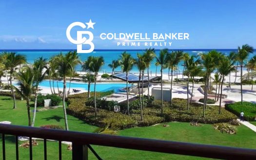 Beachfront 2-Bedroom Cap Cana Condo Featuring Ocean View Terrace